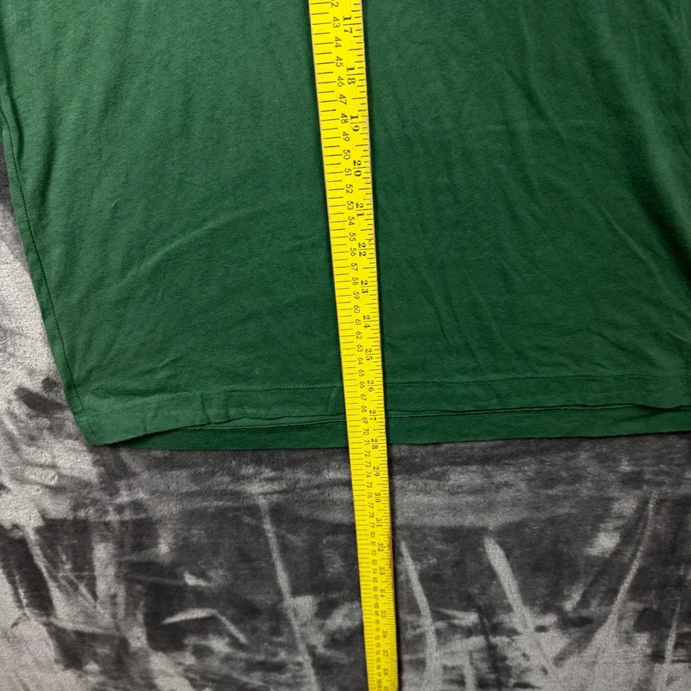 True Religion T-Shirt Mens Medium Green Excellent Buddha Guitar Graphic Tee